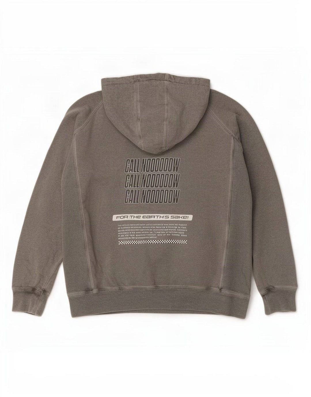 Pull à capuche graphique vintage pour hommes grand gris