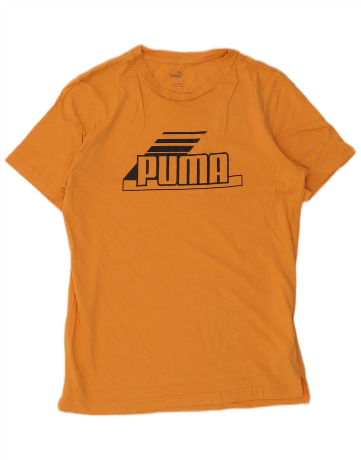 Puma T-Shirt Graphique Homme Petit Orange Coton