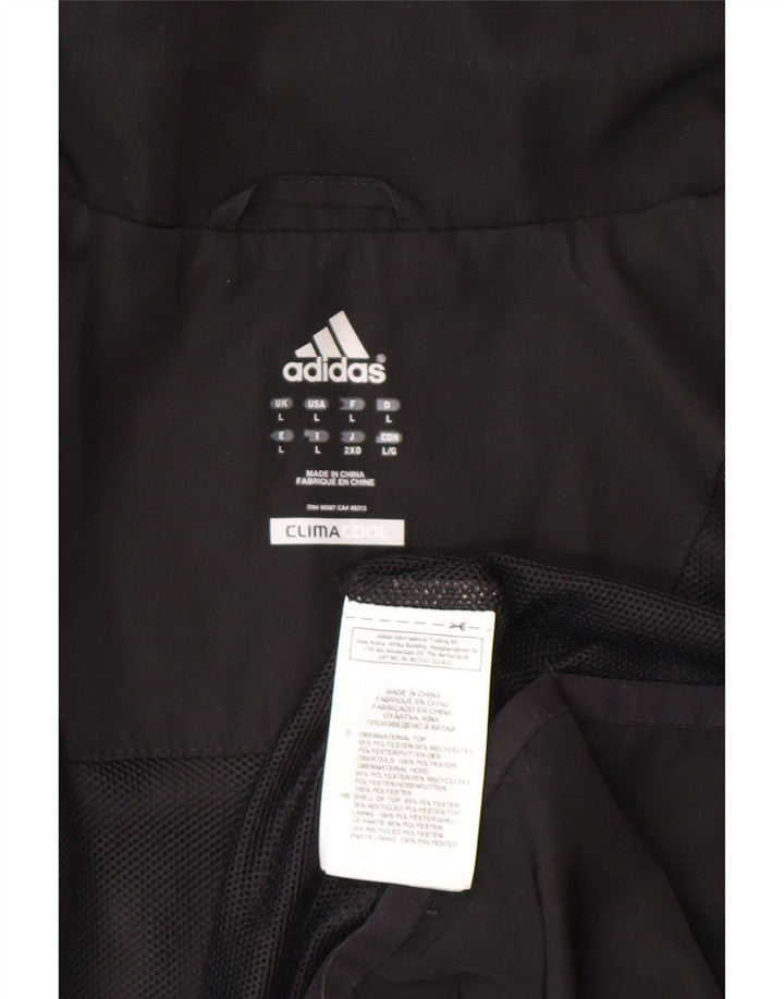 Adidas Hommes Climacool Survêtement Top Veste Large Noir Colorblock