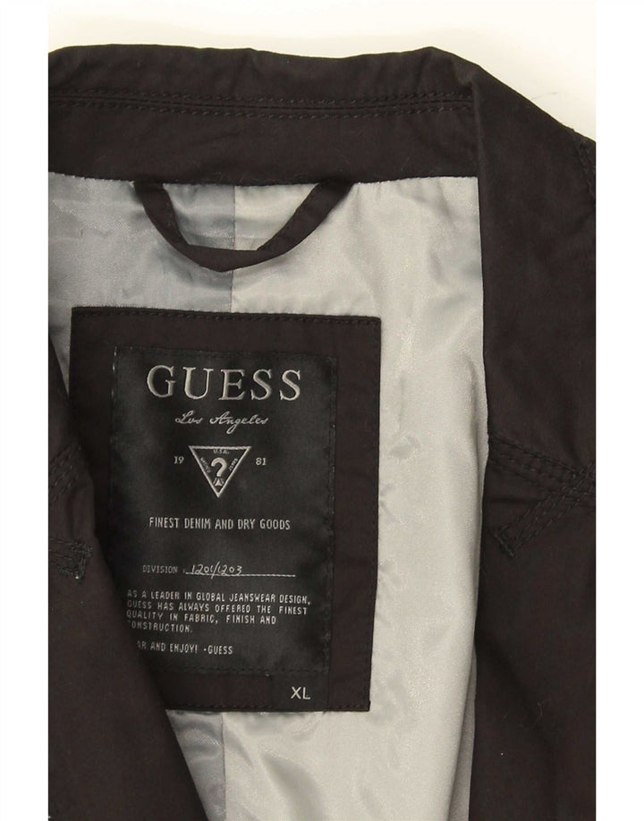 Guess Veste Blazer 1 Bouton Homme UK 42 XL Coton Noir