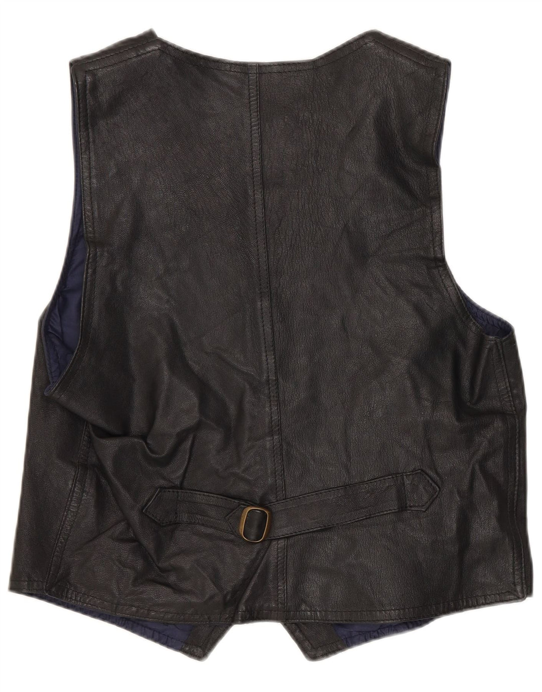 gilet en cuir homme vintage cuir noir moyen