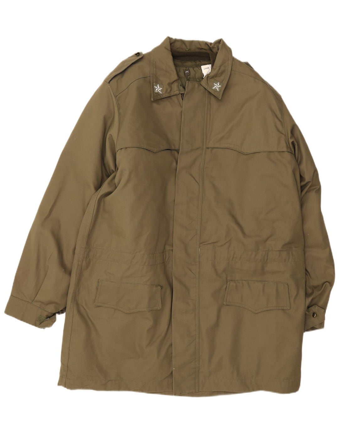 Veste militaire homme vintage IT 54 2XL Kaki Polyamide