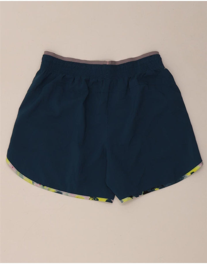 New Balance Short de Sport Graphique Femme UK 14 Bleu Moyen Polyester