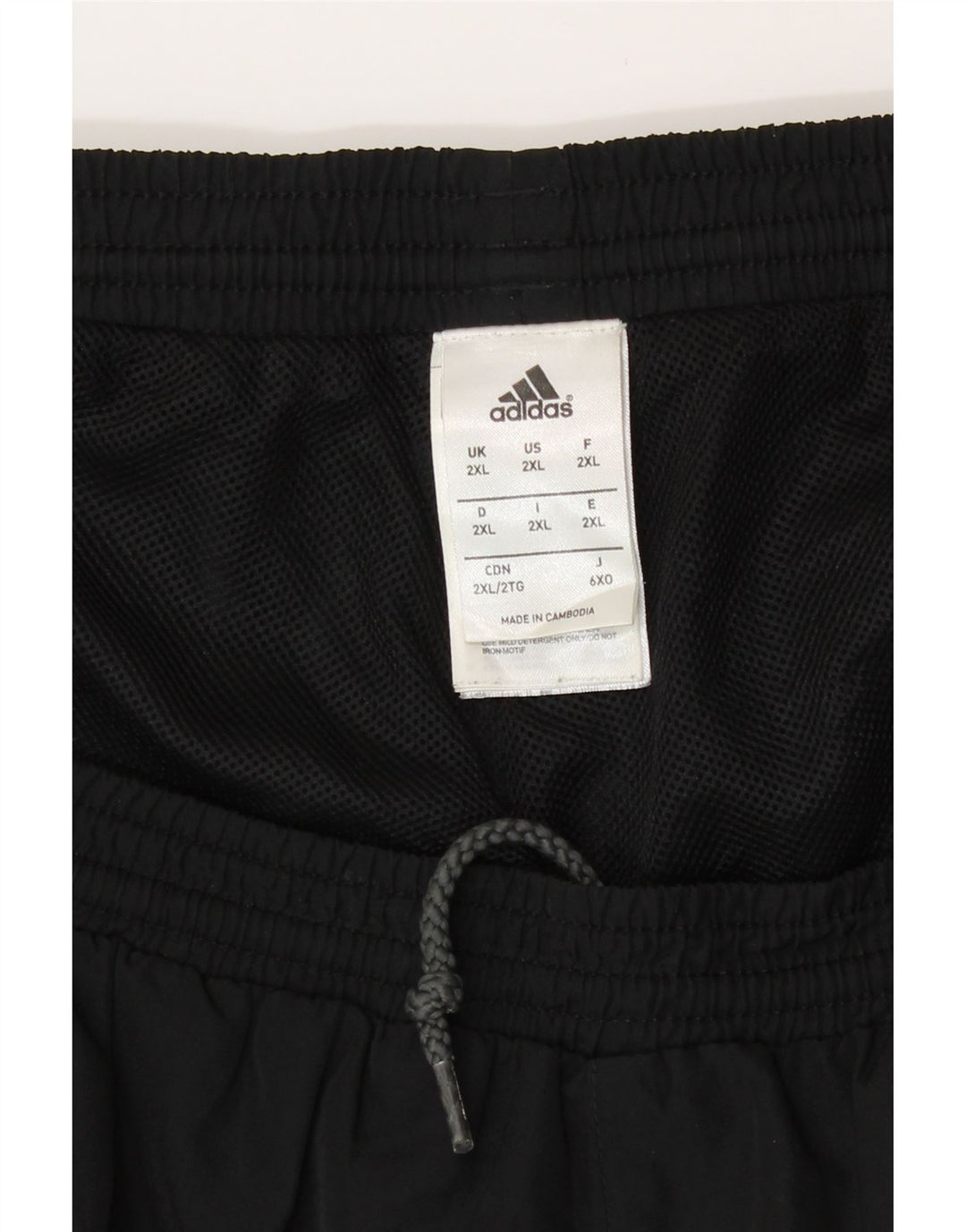Adidas Short de sport pour homme 2XL Noir Colorblock Polyester
