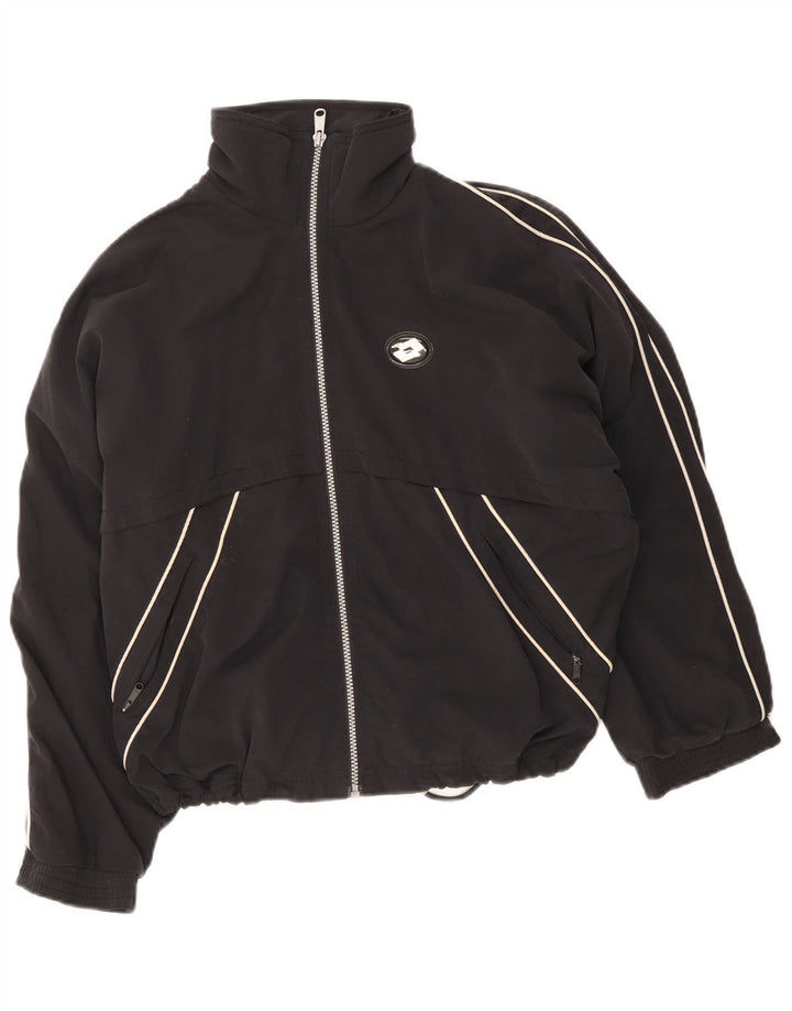 Lotto Veste de survêtement coupe ample pour homme XS Noir Polyester