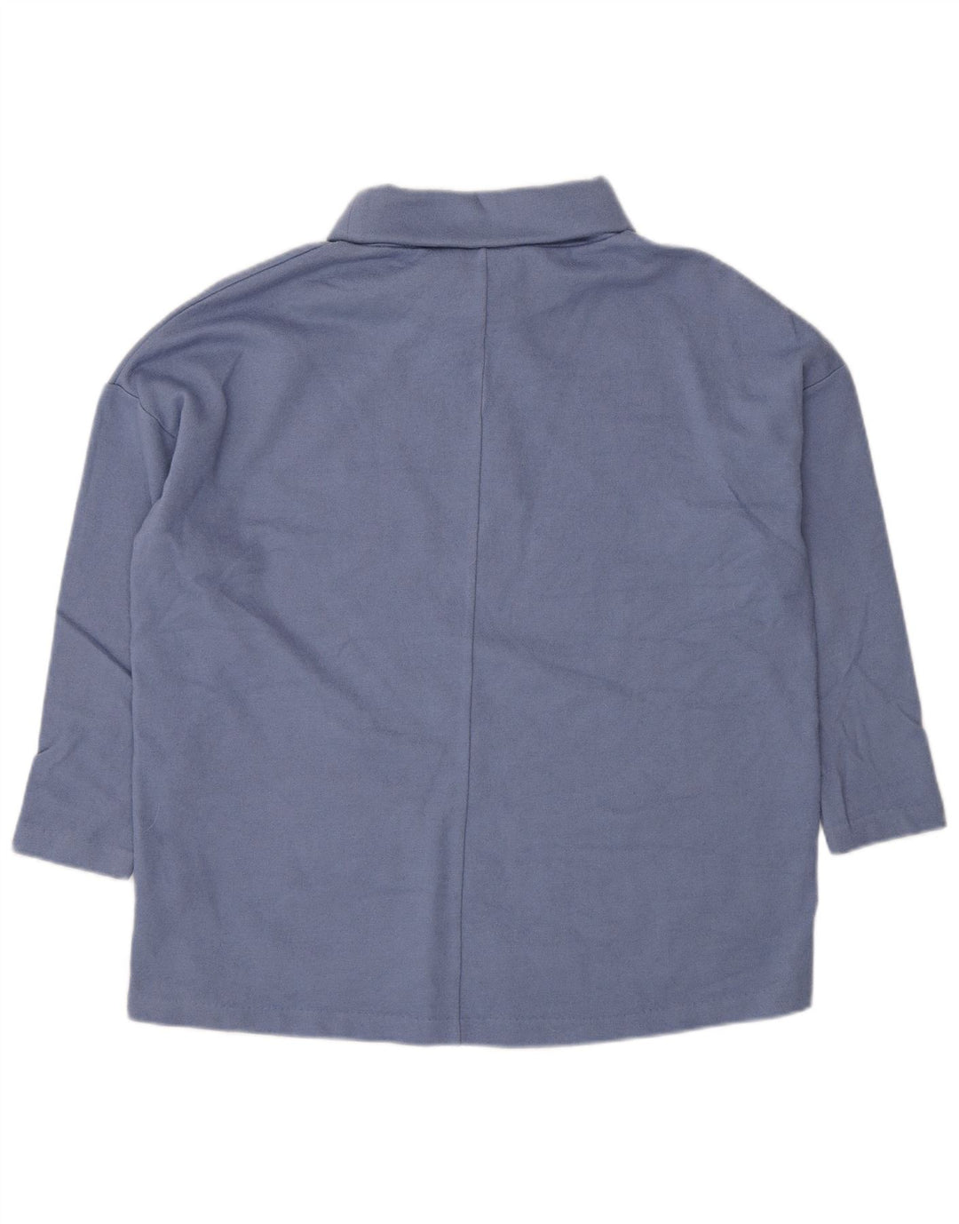 Cos Pull surdimensionné à col roulé pour femme UK 10 Petite laine bleue