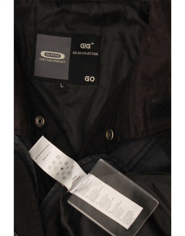 G-Star Veste en jean pour homme UK 40 Large Gris Coton