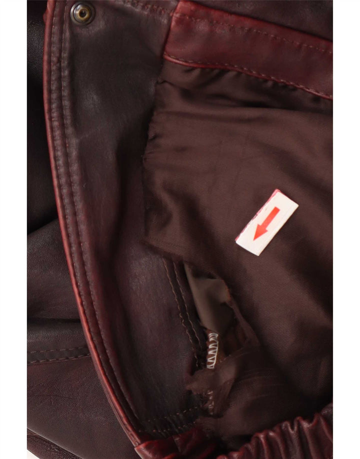 veste en cuir homme vintage IT 50 Grand Bourgogne