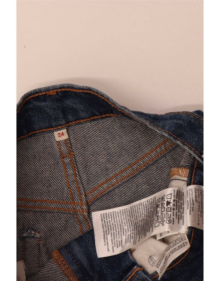 Levi's Jupe en jean vieilli W24 XS Femme Bleu Coton