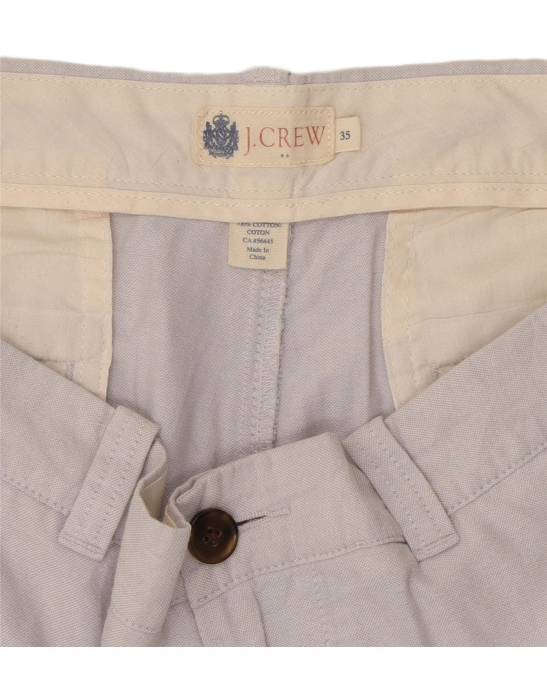 J. CREW Mens Chino Shorts W35 Large Grey Cotton Vintage J. Crew and Second-Hand J. Crew from Messina Hembry 
