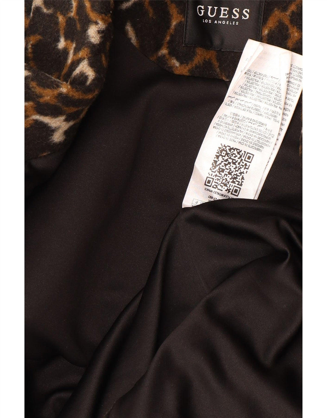 GUESS Manteau coupe ample pour femme UK 6 XS Imprimé animal multicolore