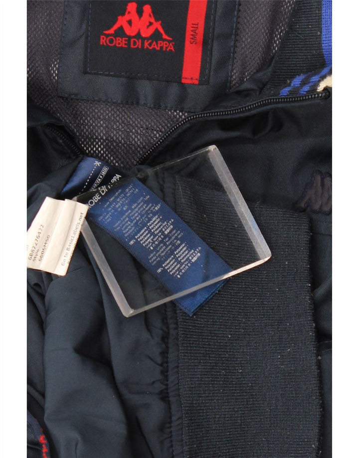 KAPPA Veste bomber surdimensionnée pour femme UK 10 Petit Bleu Marine Polyester