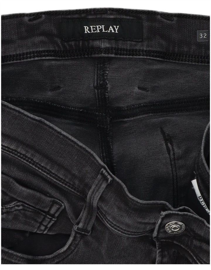 Replay Jean Slim Anbass Homme W32 L31 Noir