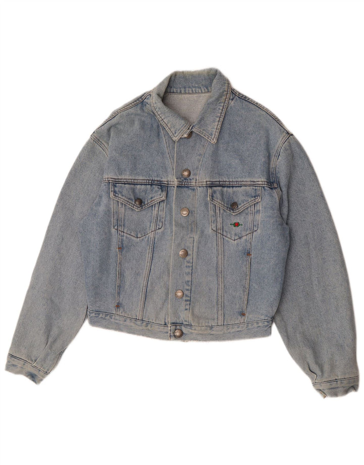 El Charro Veste en jean surdimensionnée pour femme UK 10 Petit coton bleu