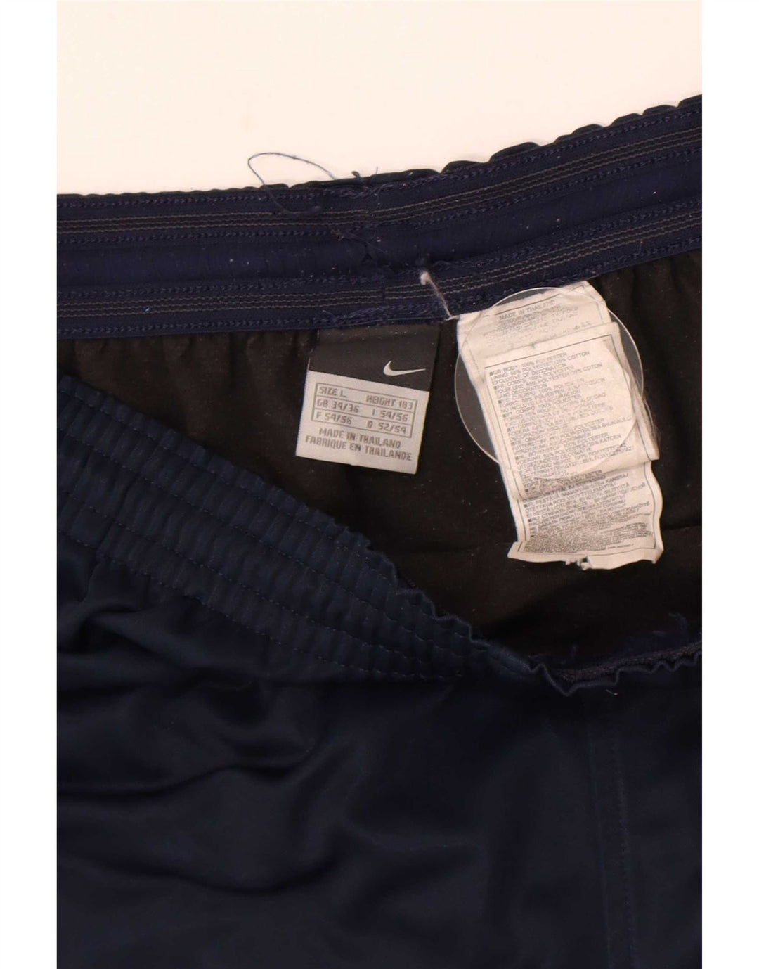 Nike Short de sport pour homme Large en polyester color block bleu marine