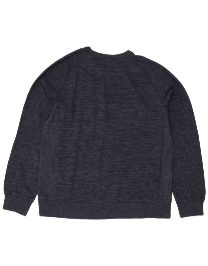 Champion Sweat-shirt pour homme en coton moucheté bleu marine 2XL