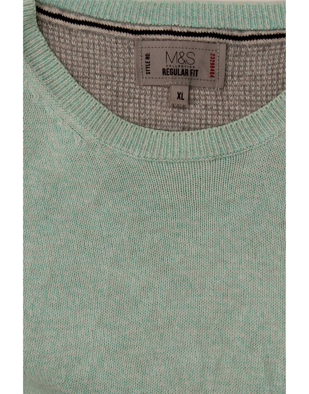 Marks & Spencer Pull à col rond coupe classique pour homme XL Bleu
