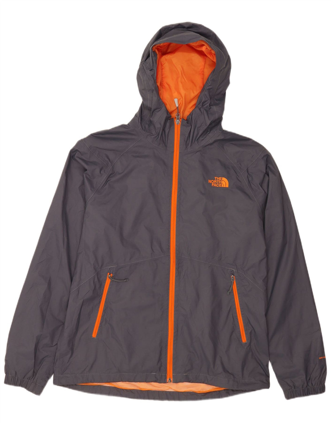 The North Face Veste de pluie à capuche pour homme UK 40 Large Gris Nylon