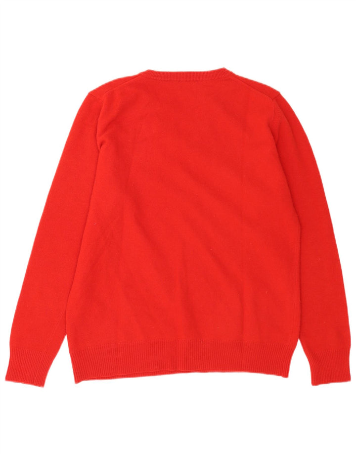 Colmar Pull Col V Homme Rouge Moyen Laine Mérinos