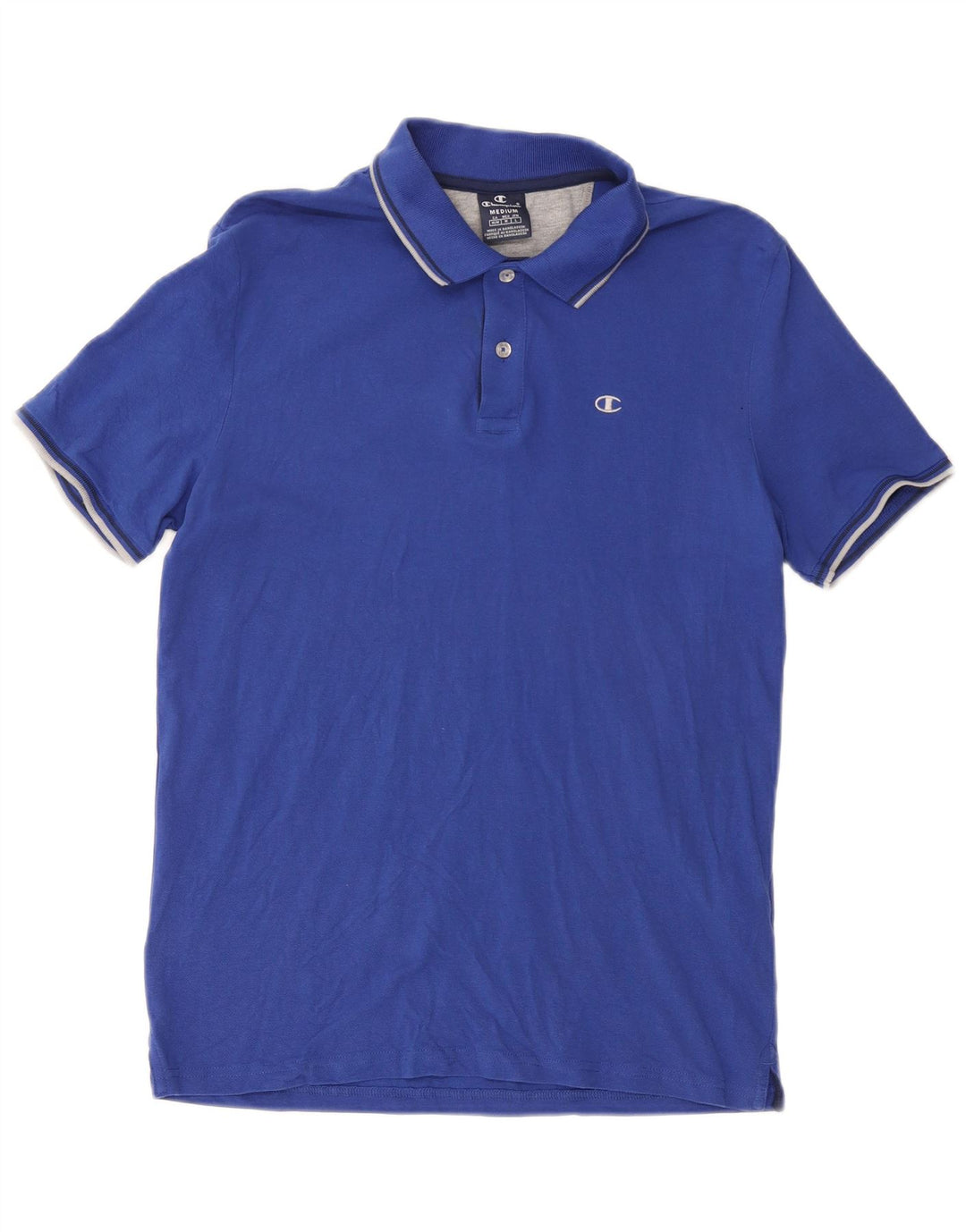 Champion Polo Homme Bleu Moyen Coton