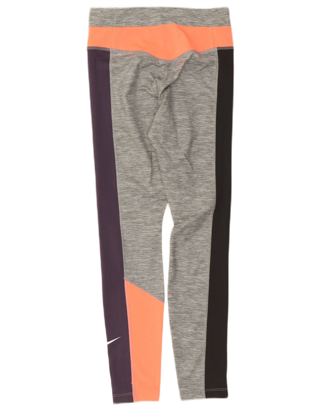 Legging Nike Dri Fit pour femme UK 10 Small Gris Colorblock Polyester