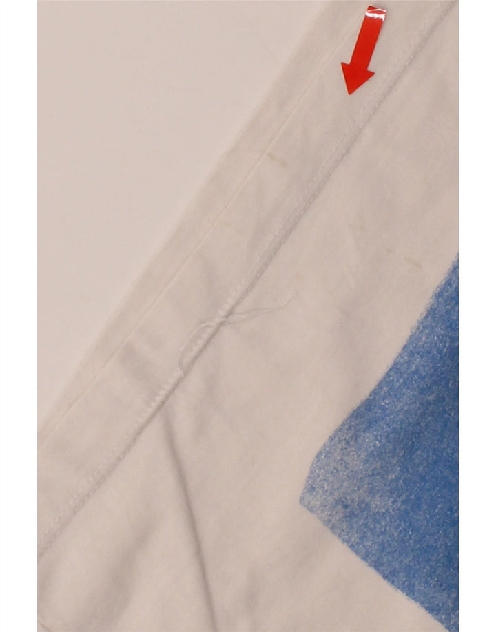 WRANGLER Mens Slim Fit Graphic T-Shirt Top Medium White Cotton Vintage Wrangler and Second-Hand Wrangler from Messina Hembry 