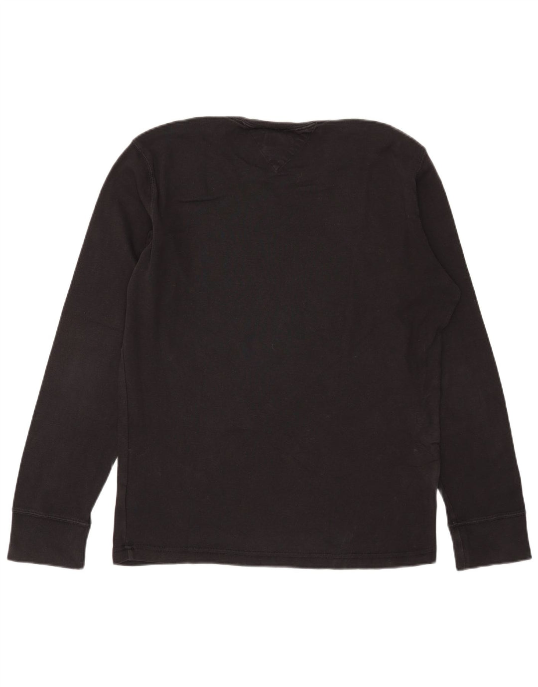 Tommy Hilfiger Haut à manches longues pour homme en coton noir Large