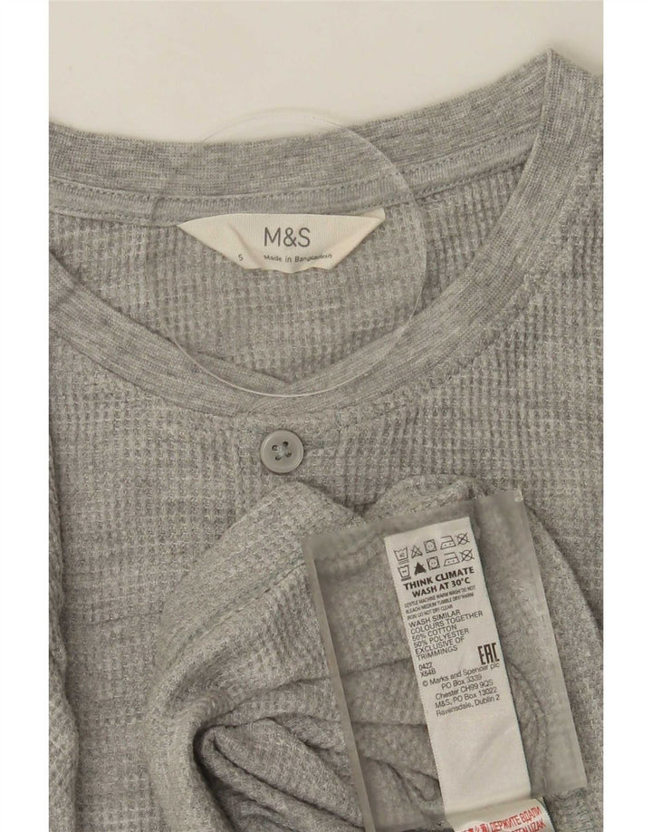 Marks & Spencer Haut à manches longues pour homme en coton gris petit