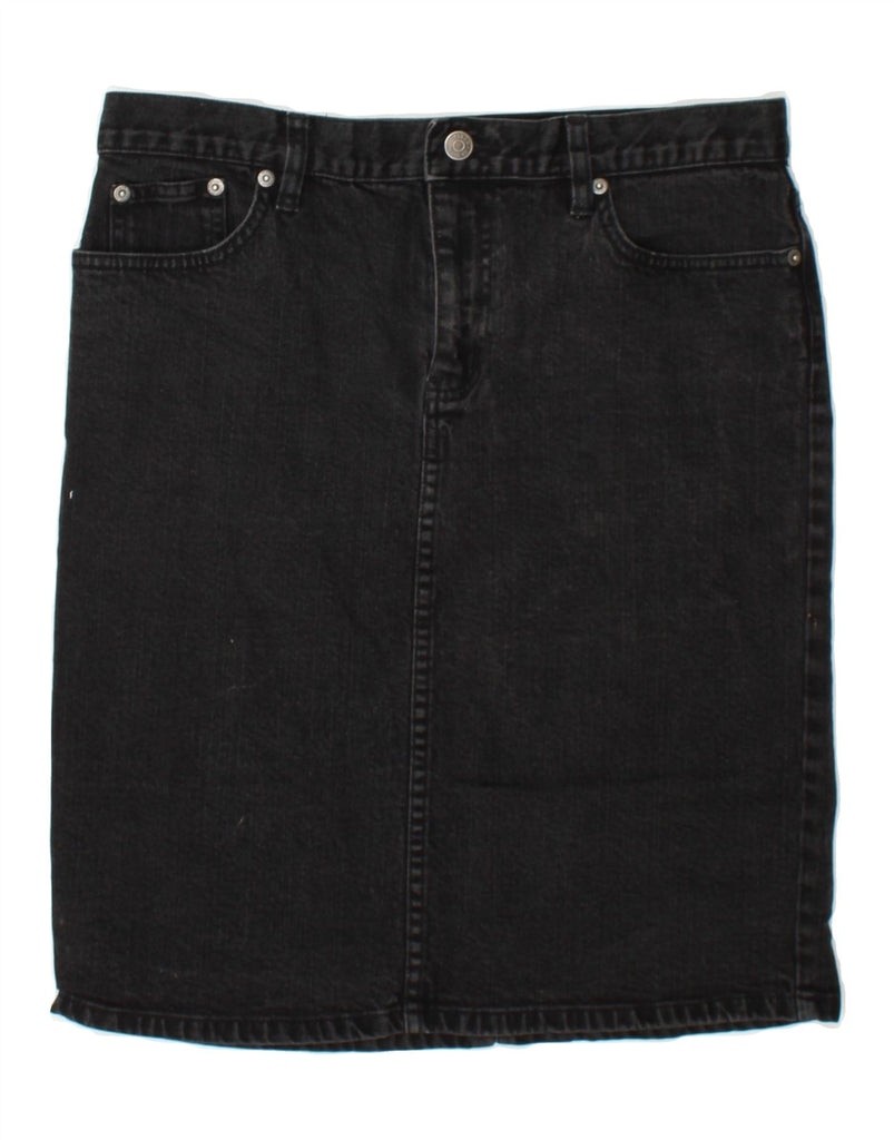 RALPH LAUREN Womens Denim Skirt US 10 Large W32  Black Cotton Vintage Ralph Lauren and Second-Hand Ralph Lauren from Messina Hembry 
