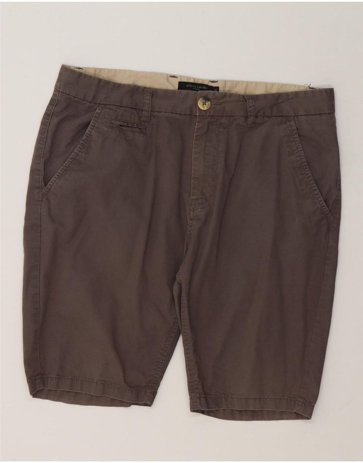 Pierre Cardin Short Chino Homme Moyen W36 Gris Coton