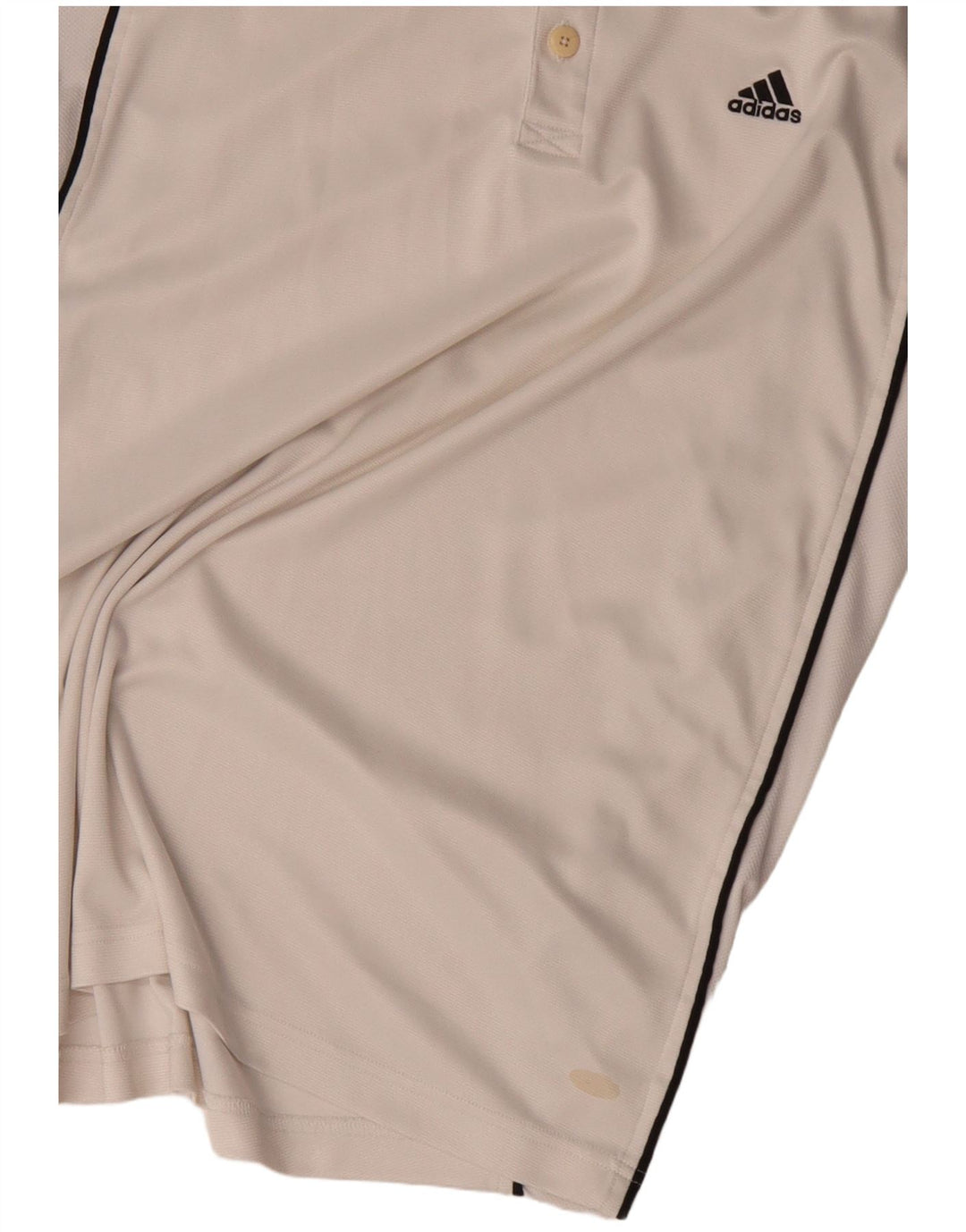 Adidas Polo Homme UK 42/44 Grand Blanc Polyester