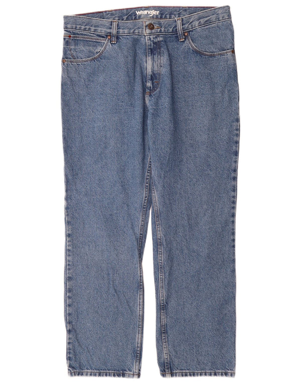 Wrangler Jean droit homme W36 L30 bleu coton