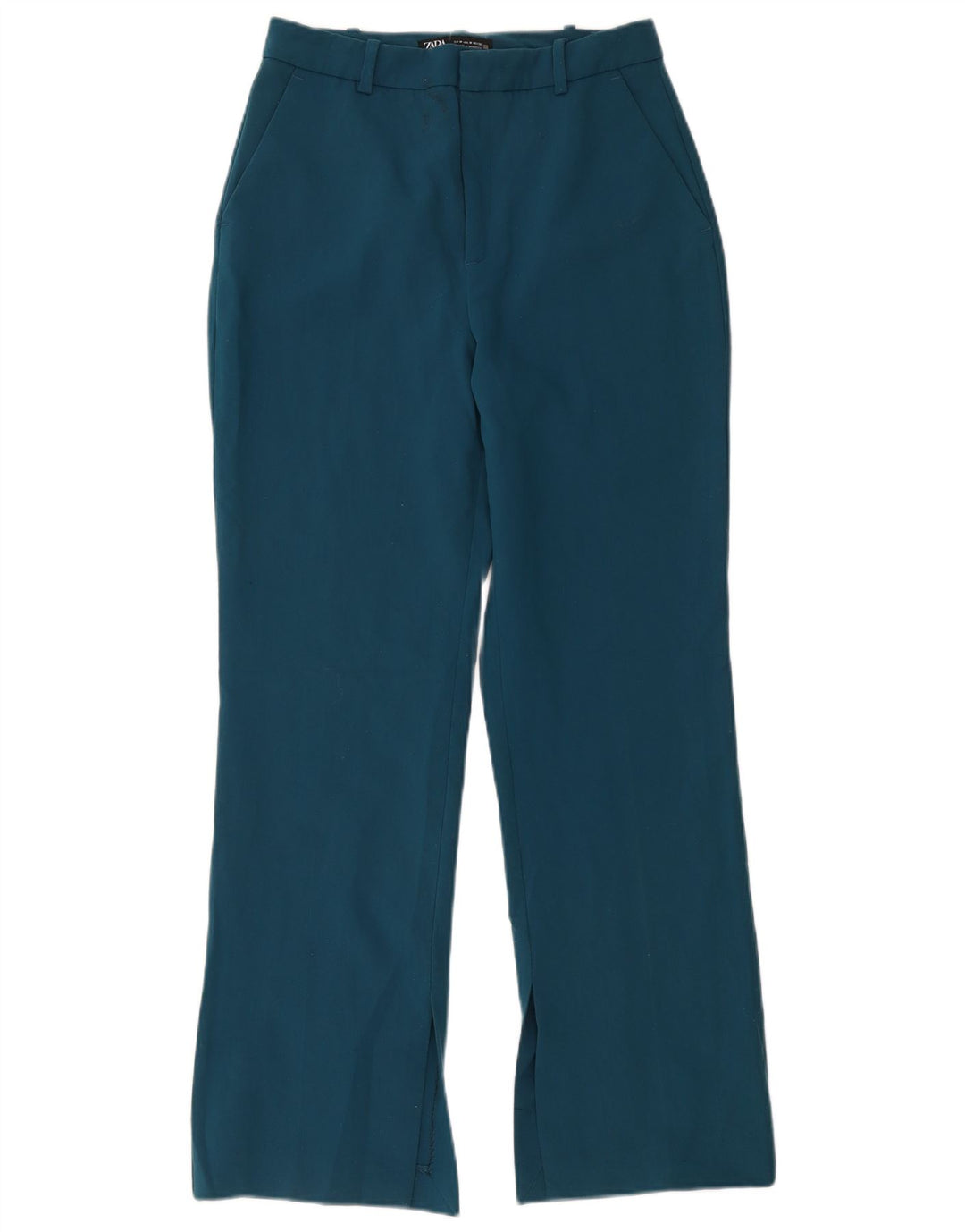 Zara Pantalon Chino Bootcut Femme Moyen W28 L30 Bleu