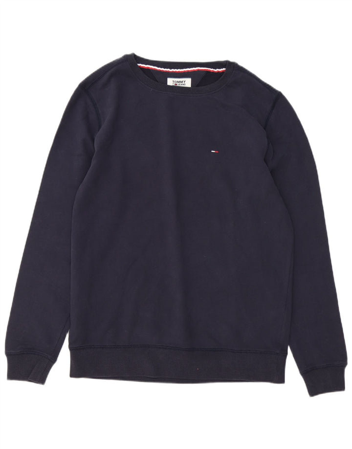 Tommy Hilfiger Sweat-shirt pour homme en coton bleu marine Taille L
