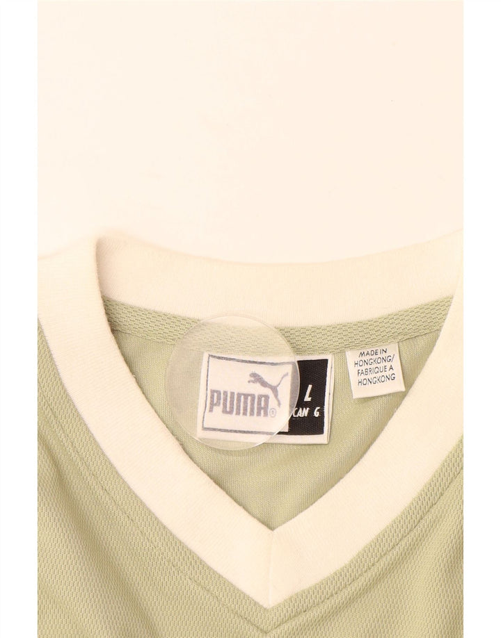 PUMA Mens T-Shirt Top Large Green