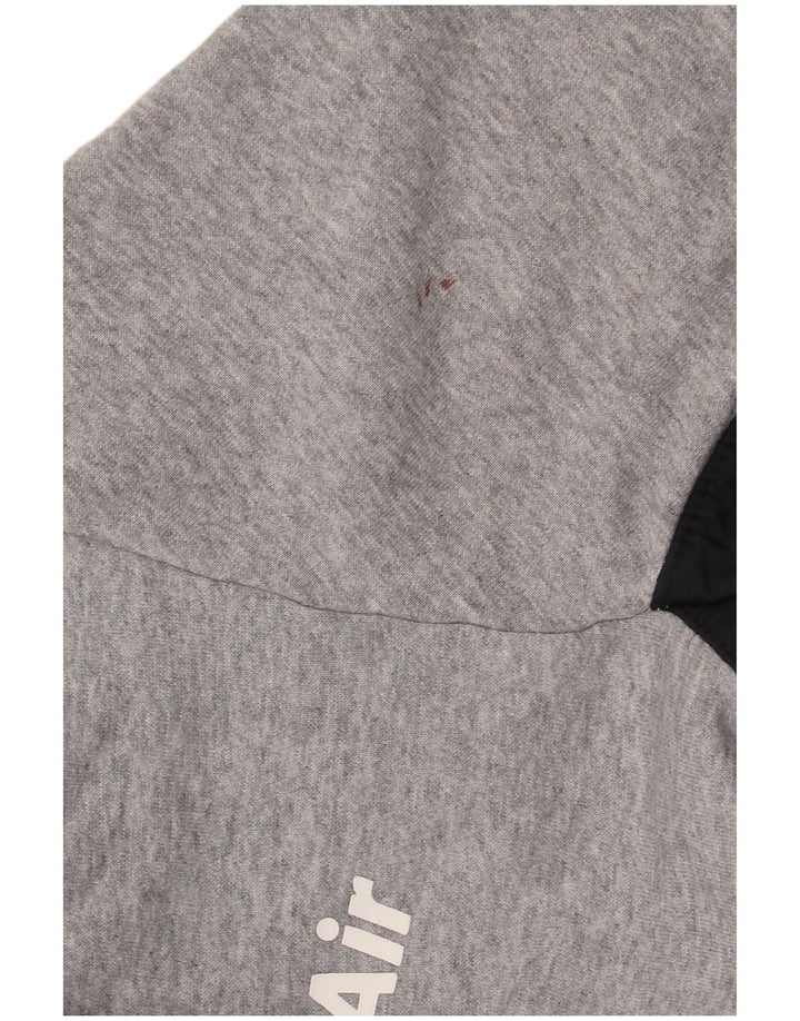 Nike Sweat-shirt pour homme Petit Gris Colorblock Polyester