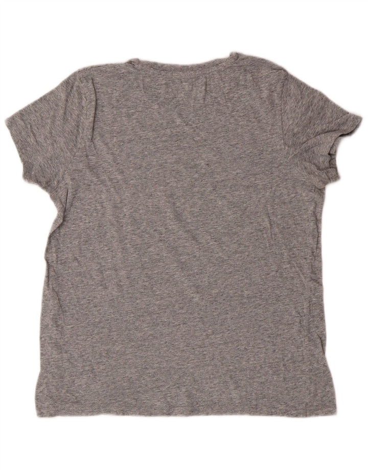 Levi's T-Shirt Graphique Femme UK 14 Gris Moyen Moucheté