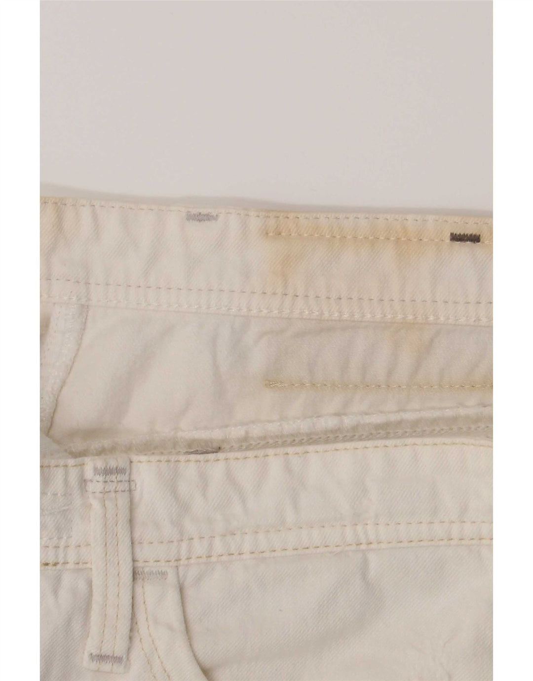 G-Star Femme Short En Jean W27 Petit Coton Blanc