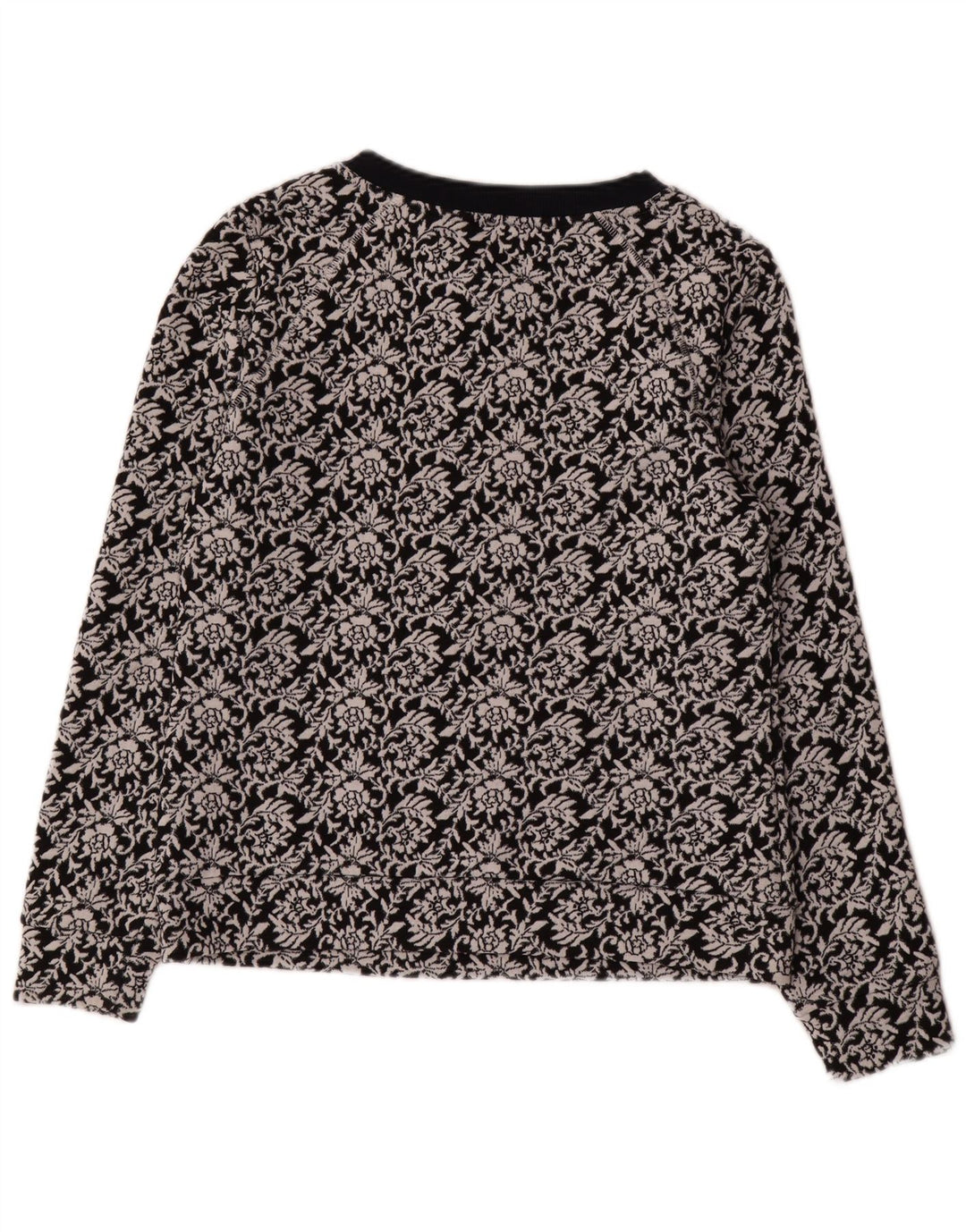 Ted Baker Sweat-shirt pour femme Taille 2 Petit coton floral noir