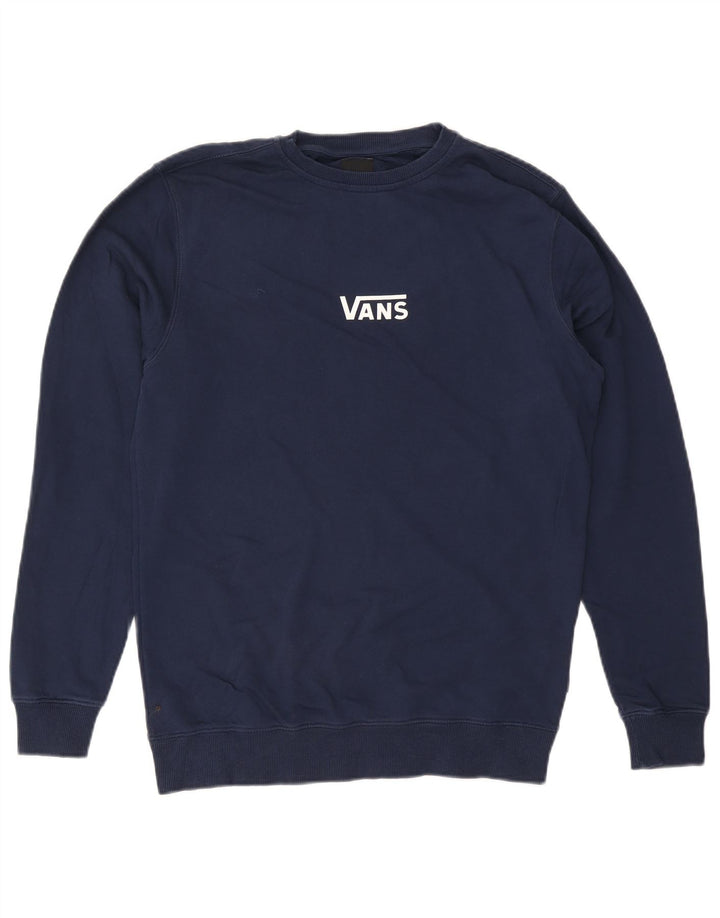 Vans Sweat-shirt pour homme en coton bleu marine Small