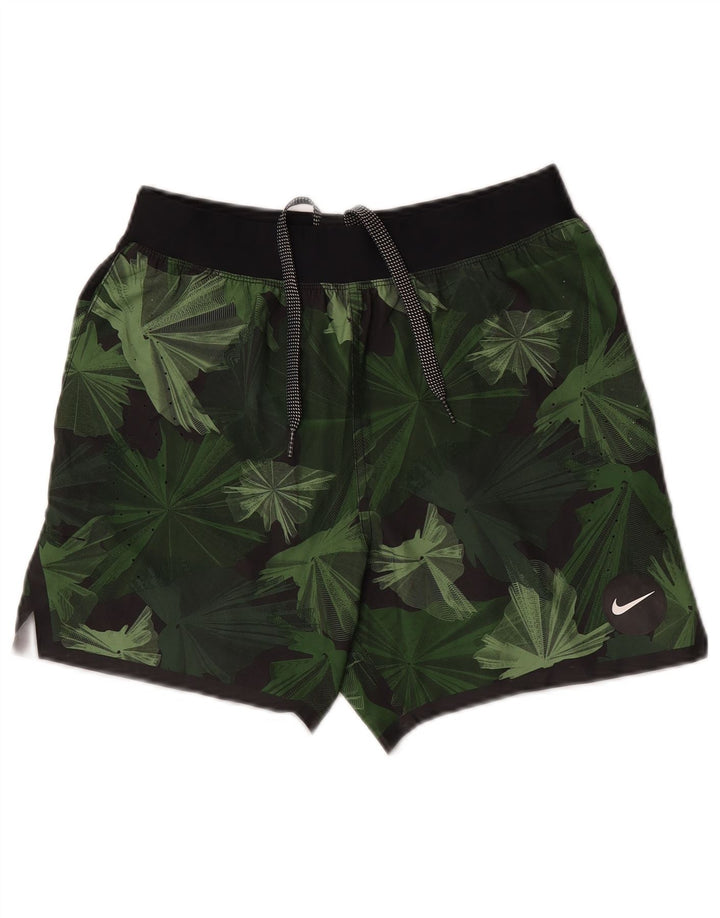 NIKE Short de sport pour homme Petit polyester floral vert