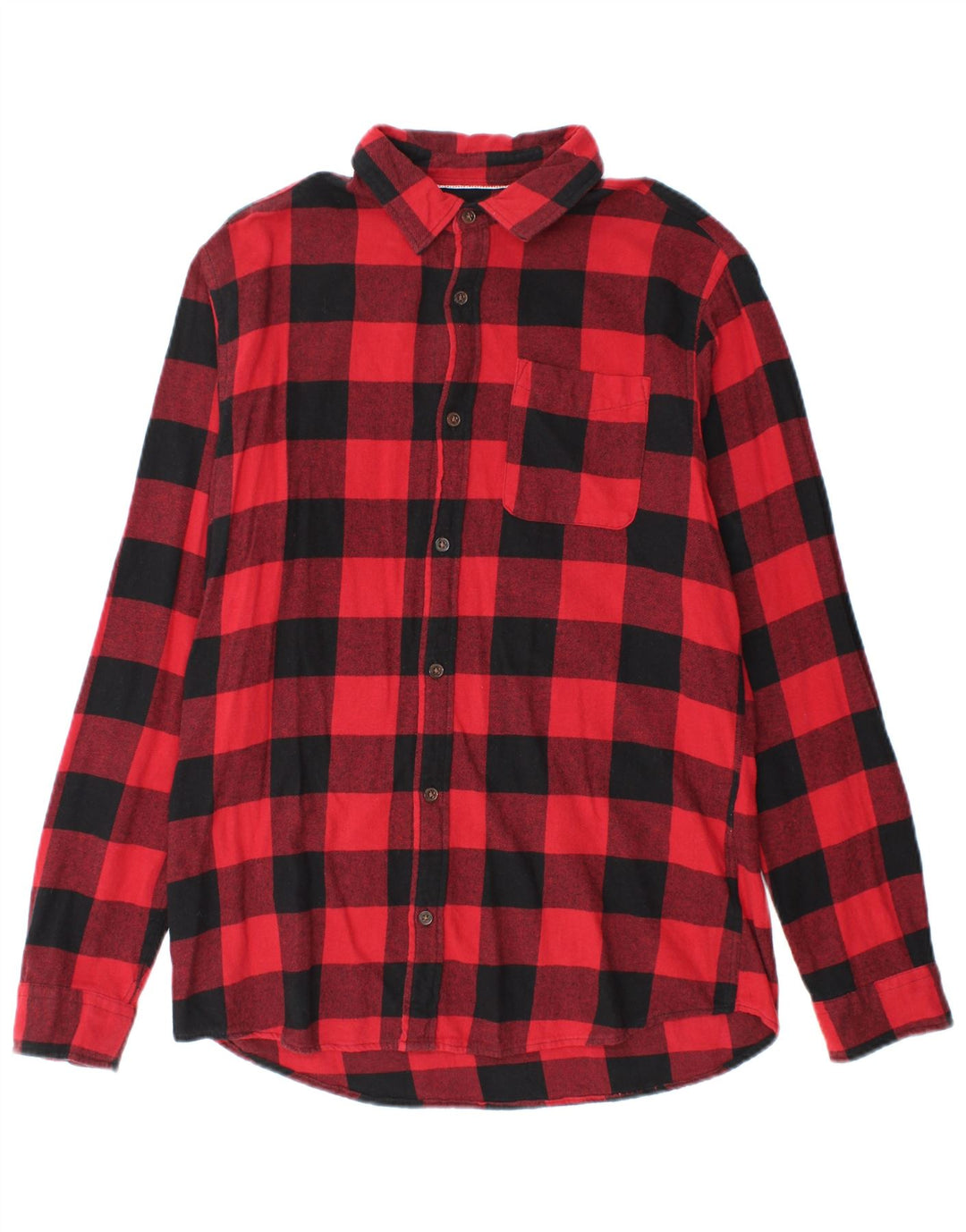Jack & Jones Chemise en Flanelle Homme Rouge Moyen à Carreaux en Coton