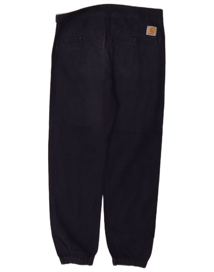 CARHARTT Pantalon Chino Joggers Homme Moyen W32 L29 Bleu Marine Coton