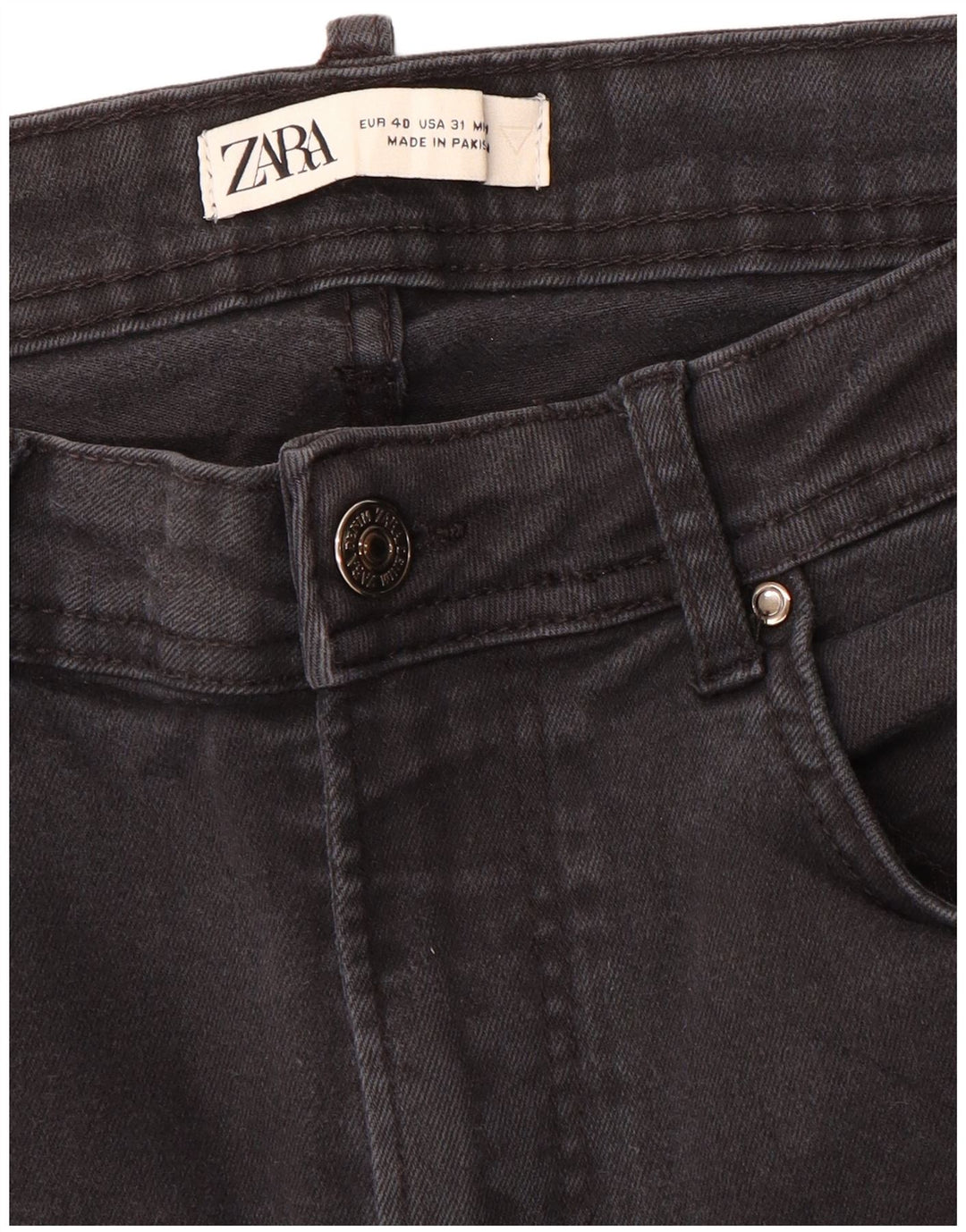Zara Jean skinny pour homme EU 40 Medium W31 L28 Gris