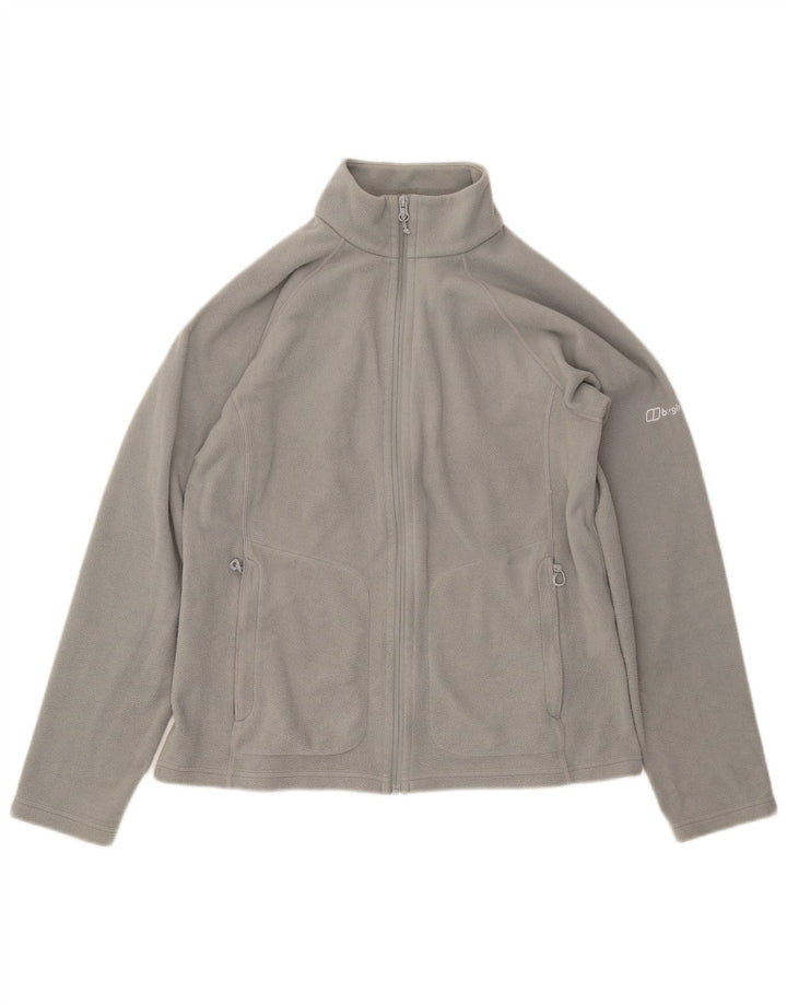 BERGHAUS Veste Polaire Femme UK 16 Large Gris Polyester