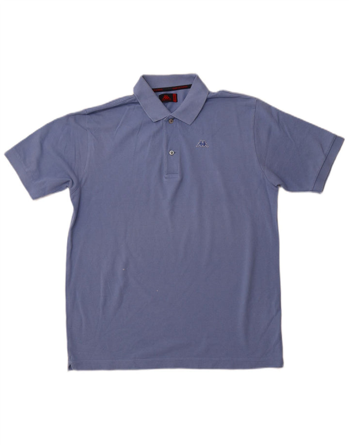 KAPPA Polo Homme Bleu Moyen Coton