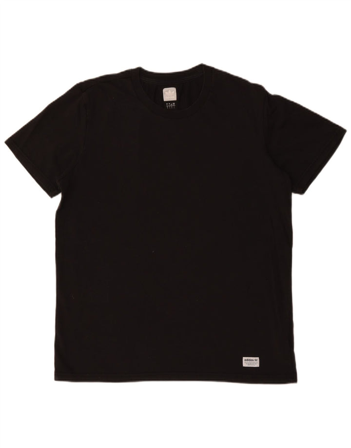 ADIDAS T-Shirt Homme Haut Large Noir Coton