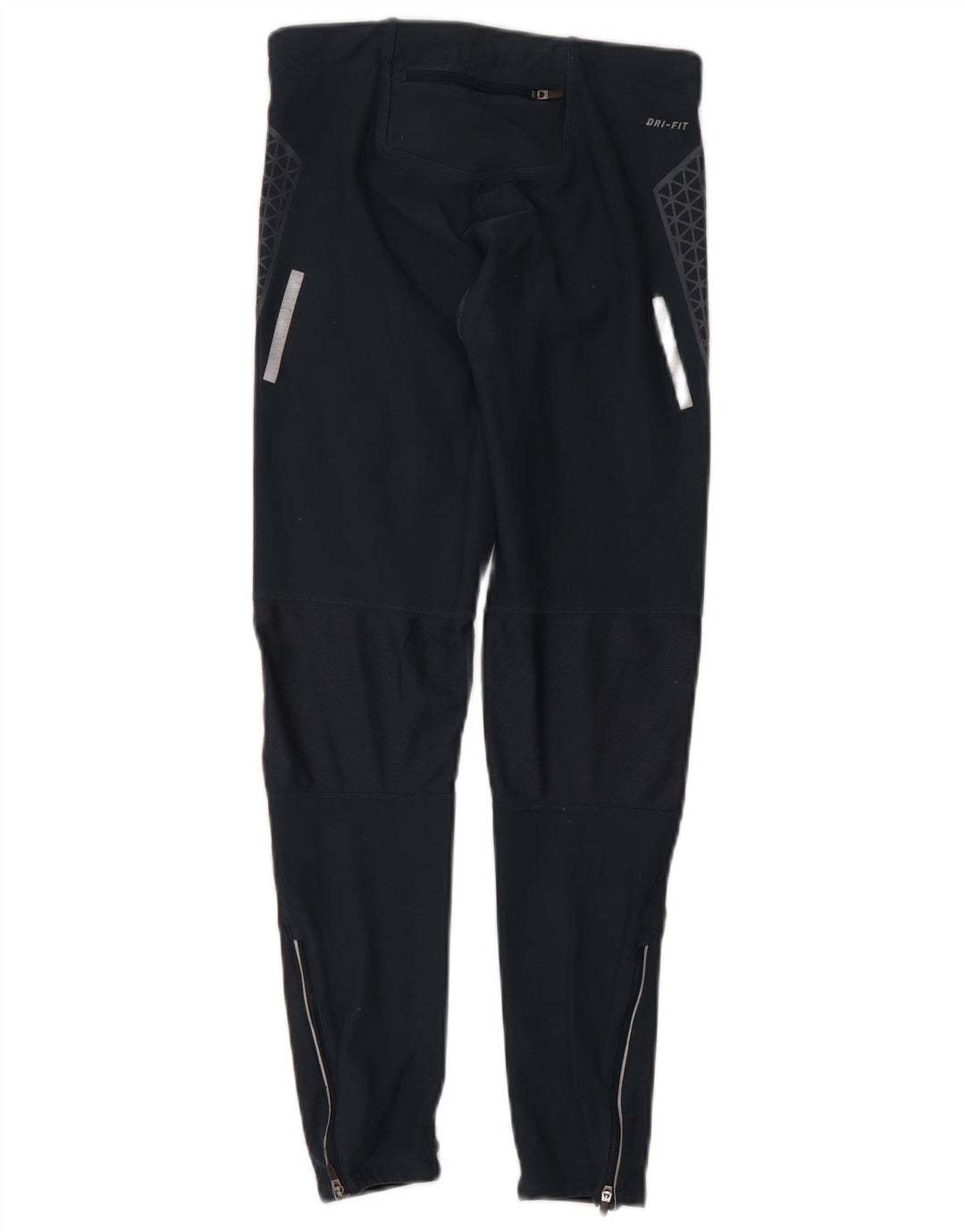 Nike Legging Dri Fit pour femme UK 12 Polyester géométrique bleu marine moyen