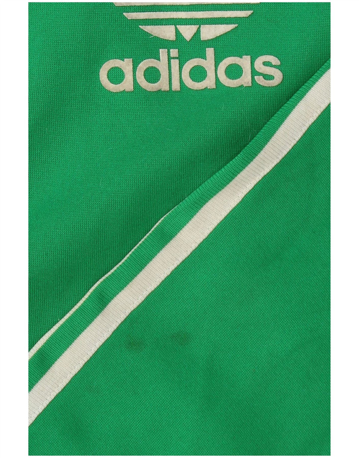 ADIDAS Pull à capuche zippé pour homme XL en coton vert