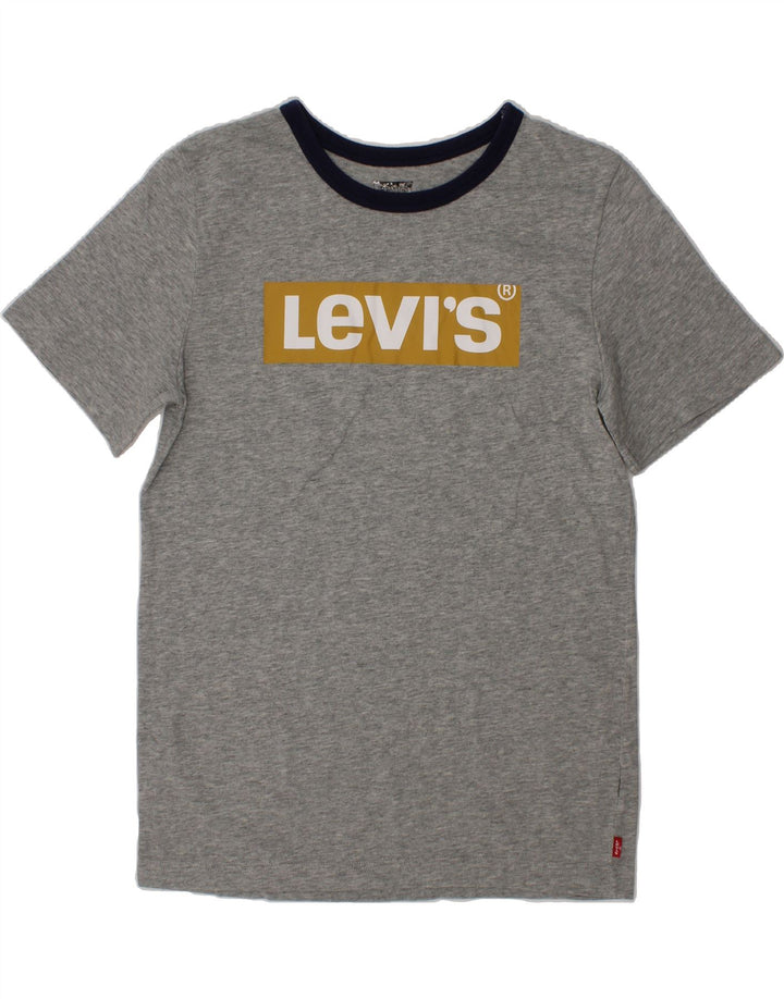 LEVI'S Boys Graphic T-Shirt Top 13-14 Years Grey Vintage Levi's and Second-Hand Levi's from Messina Hembry 